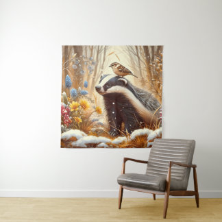 Naturschutzgebiet Rustikal Wandteppich