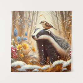 Naturschutzgebiet Rustikal Wandteppich