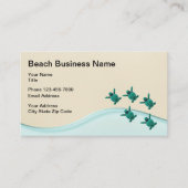 Naturschutzthema am Strand Visitenkarte (Vorderseite)
