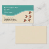 Naturschutzthema Beach Tropical Visitenkarte (Vorne/Hinten)