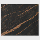 Naturschwarzer Kaiser-Marmor-Hintergrund Geschenkpapier (Flach)