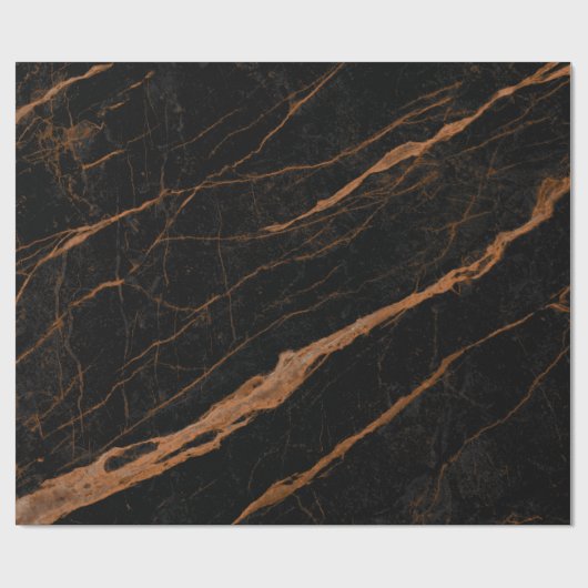 Naturschwarzer Kaiser-Marmor-Hintergrund Geschenkpapier (Flach)