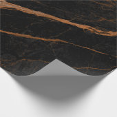 Naturschwarzer Kaiser-Marmor-Hintergrund Geschenkpapier (Ecke)
