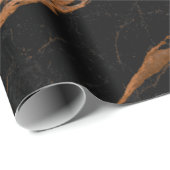 Naturschwarzer Kaiser-Marmor-Hintergrund Geschenkpapier (Rolleneckpunkt)