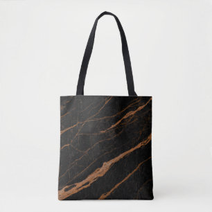 Naturschwarzer Kaiser-Marmor-Hintergrund Tasche