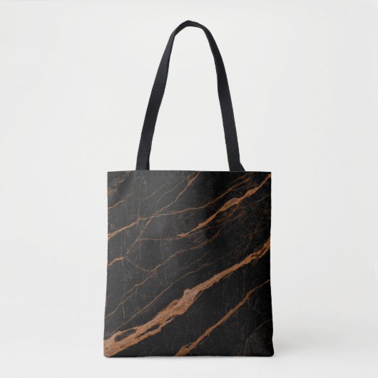 Naturschwarzer Kaiser-Marmor-Hintergrund Tasche (Vorderseite)