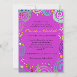 NATURSCHWIMMBAD Bar Mitzvah Einladung