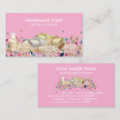 Naturseife pink visitenkarte (Vorne/Hinten)