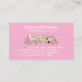Naturseife pink visitenkarte (Rückseite)
