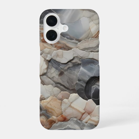 Naturstein-iPhone-Hülle Slim iPhone 16 Hülle (Rückseite)