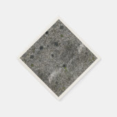 Naturstein mit grünem Moos Serviette (Ecke)