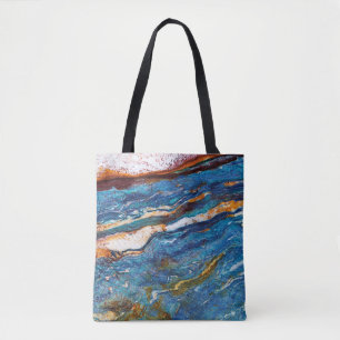 Naturstein-Muster - All-Over-Print-Totbeutel Tasche