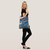 Naturstein-Muster - All-Over-Print-Totbeutel Tasche (Am Model)