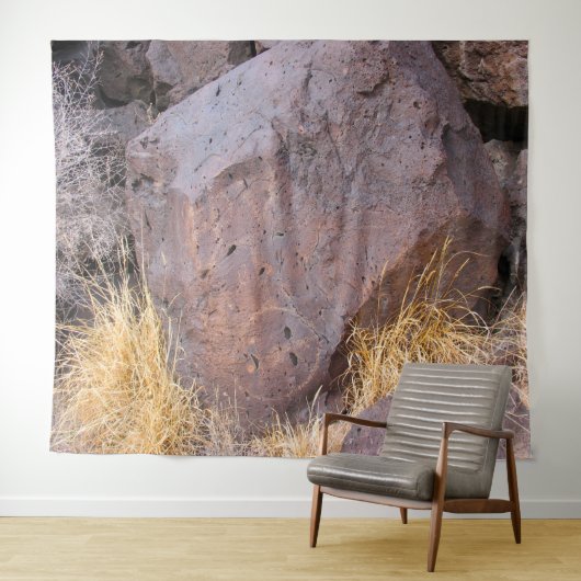Naturstein Petroglyph Wandteppich (Beispiel (Horizontal))