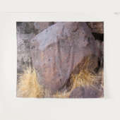 Naturstein Petroglyph Wandteppich (Vorderseite (Horizontal))