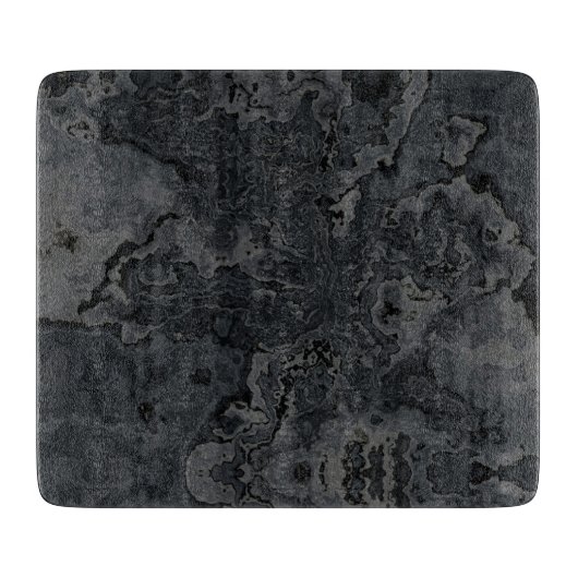 Naturstein Schwarzer Goth Schneidebrett (Vorderseite)