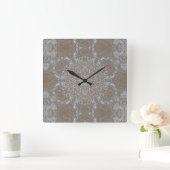 Naturstein und Sand Quadratische Wanduhr (Zuhause)