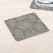 Naturstein und Sand Rechteckiger Pappuntersetzer (angewinkelt)