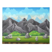 Natursteingebirge Notizblock (Vorderseite)