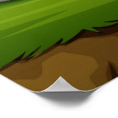 Natursteingebirge Poster (Ecke)