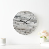 Natursteinmarmorlook Große Wanduhr (Zuhause)