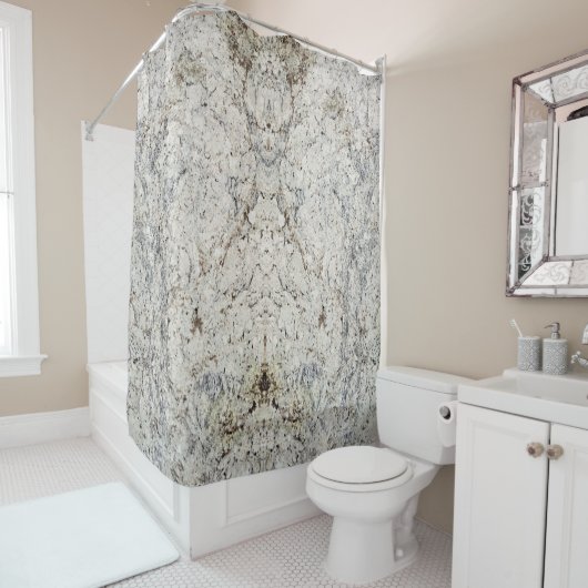 Natursteinmuster Duschvorhang (Beispiel)