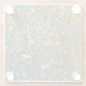 Natursteinmuster Glasuntersetzer (Rückseite)