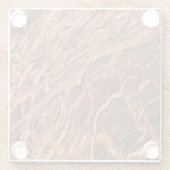 Natursteinmuster Glasuntersetzer (Rückseite)