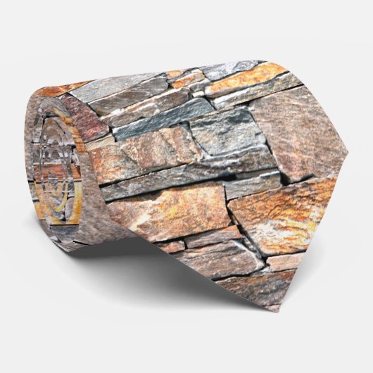 Natursteinmuster Krawatte (Gerollt)