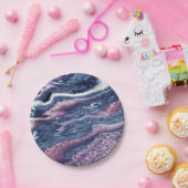 Natursteinmuster Pappteller (Party)