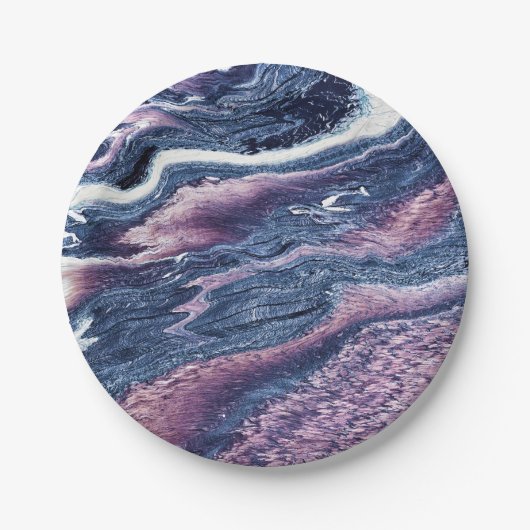 Natursteinmuster Pappteller (Vorderseite)