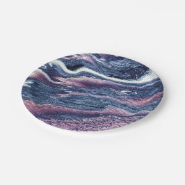 Natursteinmuster Pappteller