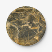 Natursteinmuster Pappteller (Vorderseite)