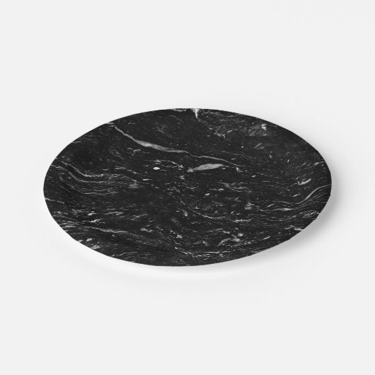 Natursteinmuster Pappteller (Schrägansicht)