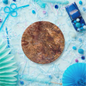 Natursteinmuster Pappteller (Party)