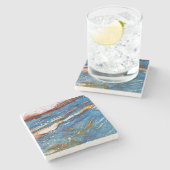 Natursteinmuster-Untersetzer Steinuntersetzer (Seitenansicht)