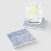 Natursteinmuster-Untersetzer Steinuntersetzer (Seitenansicht)