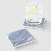 Natursteinmuster-Untersetzer Steinuntersetzer (Seitenansicht)