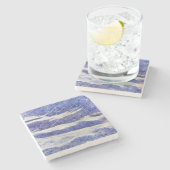 Natursteinmuster-Untersetzer Steinuntersetzer (Seitenansicht)