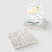 Natursteinmuster-Untersetzer Steinuntersetzer (Seitenansicht)