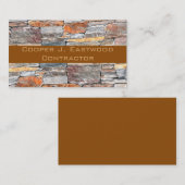 Natursteinmuster Visitenkarte (Vorne/Hinten)