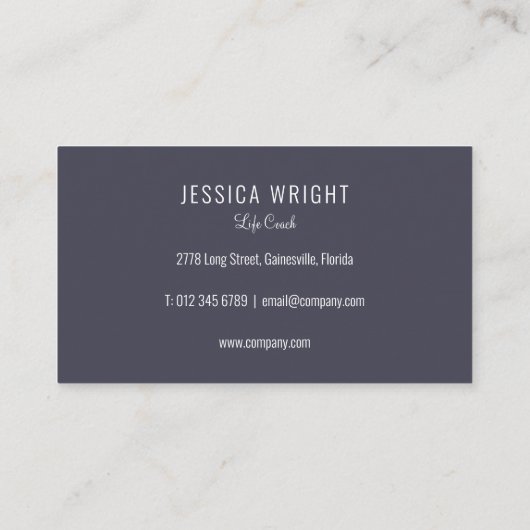 Natursteinpflasterherz Visitenkarte (Rückseite)