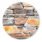 Natursteinstruktur Keramikknauf (Vorderseite)