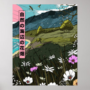 Naturstrandwiese Poster