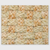 Naturstrohstruktur  geschenkpapier (Flach)