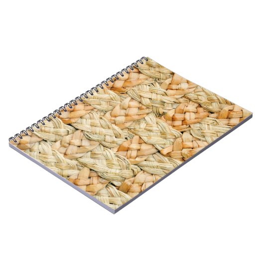 Naturstrohstruktur  notizblock (Linke Seite)