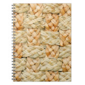 Naturstrohstruktur  notizblock (Vorderseite)