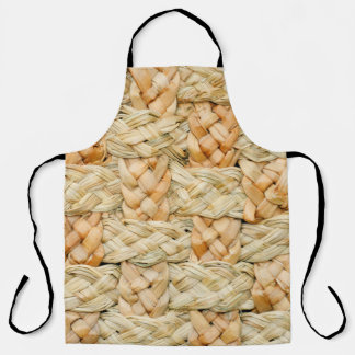 Naturstrohstruktur  schürze