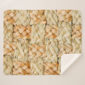 Naturstrohstruktur Sherpadecke (Vorderseite (Horizontal))