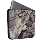 Naturstruktur Holzrinde rau Laptopschutzhülle (Vorne Rechts)